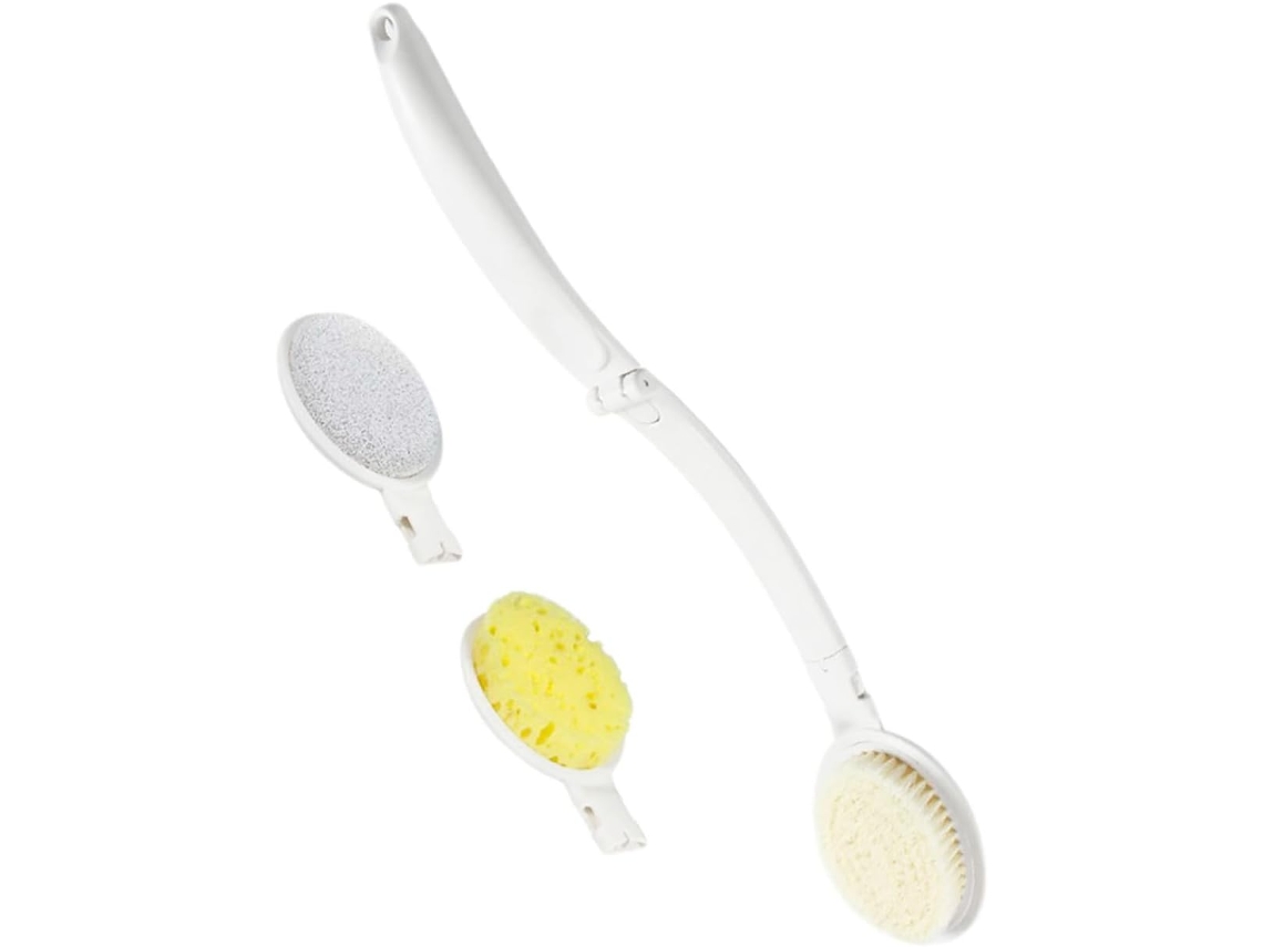 Escova De Banho Frcolor Para Uso Interno Com Cabo Ergonômico, Ferramenta De Limpeza Para As Costas, Banho E Uso Diário