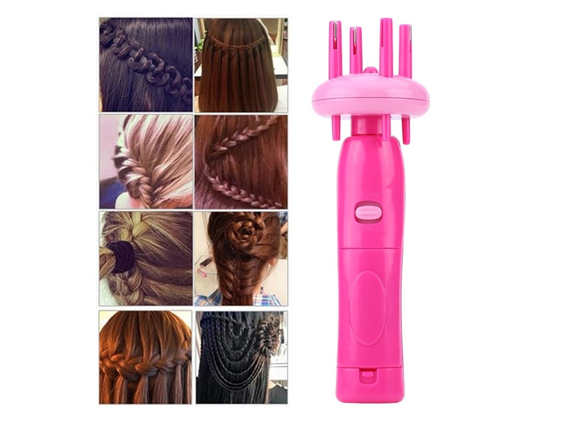 Modelador de Cabelo Elétrico AQUAFORGE com Ferramenta Automática para Enrolar e Pentear com Tranças Twist