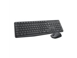 Lurelia Teclado E Mouse Sem Fio Logitech Mk235 Azerty Grafite