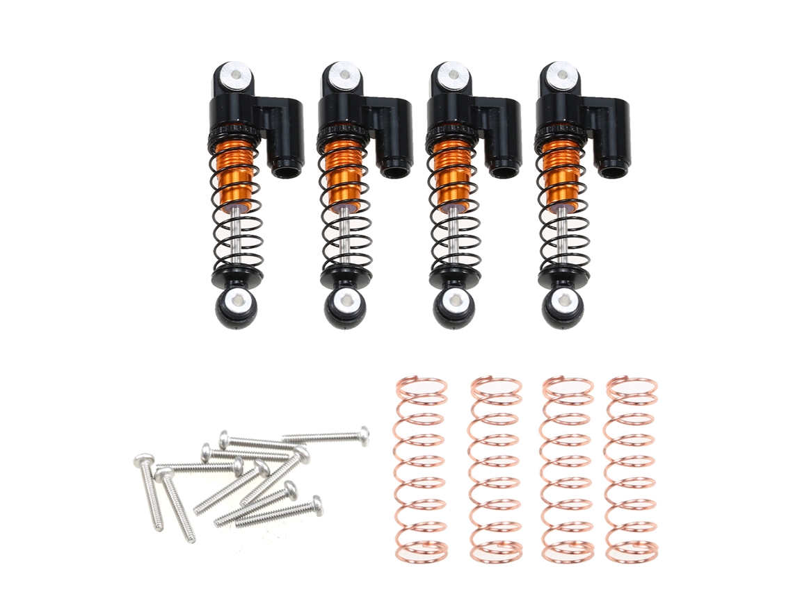 Mali amortecedor Ajustável de Liga de Alumínio para Carro Rc Crawler 1:24 Axial Scx24 Axi90081 Acessório de Upgrade 4pcs
