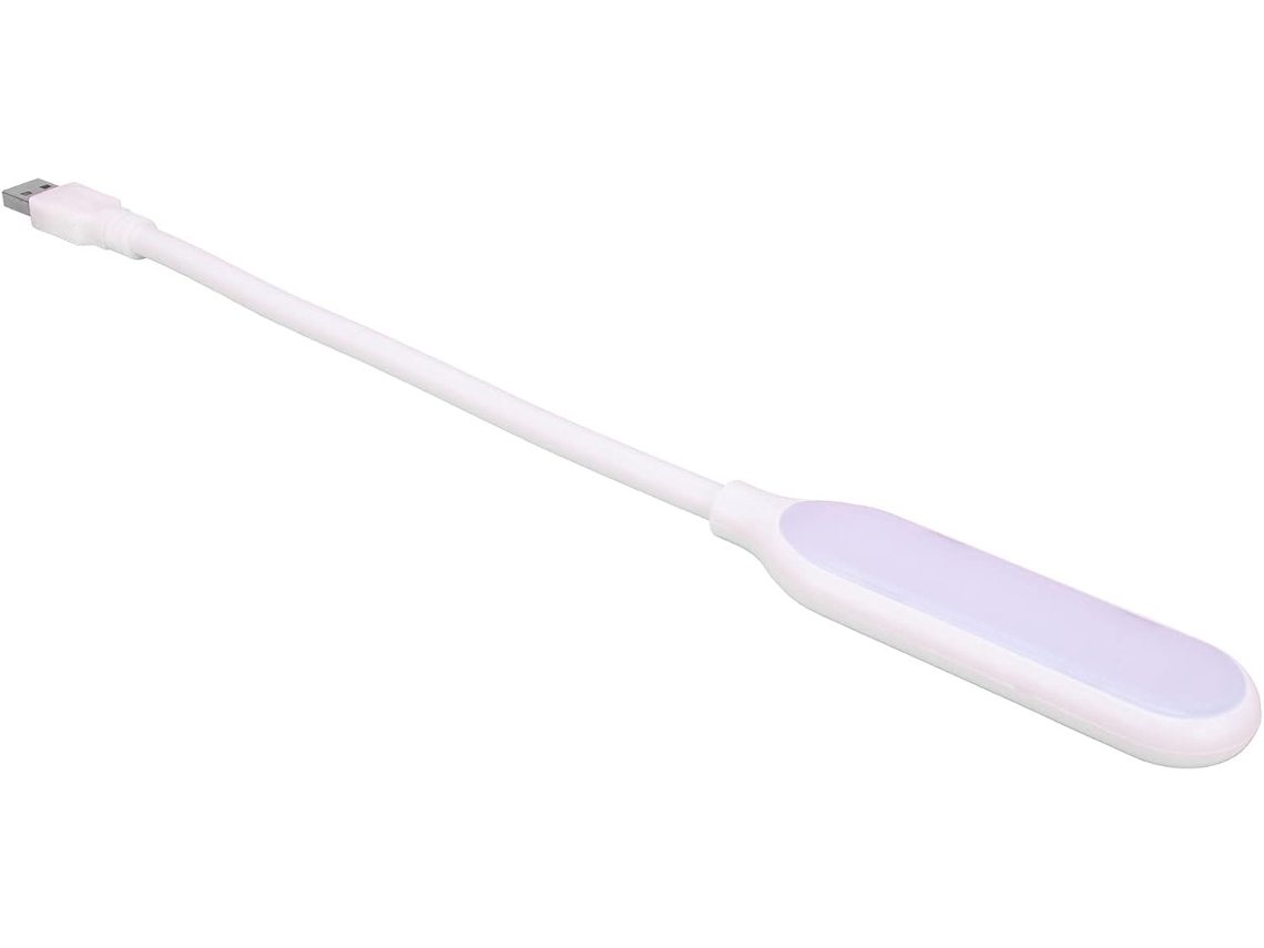 Luminária de mesa LED com haste flexível, proteção para os olhos, luminária de leitura, alimentação USB, mini luminária.
