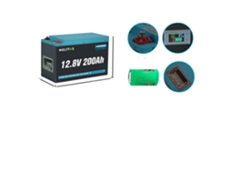 Bateria Lifepo4, Alta Capacidade, Design Leve, 12v 200ah Pack