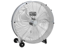Vidaxl Ventilador De Tambor Com Roda Prateado 79 X 37 X 82 Cm Alumínio