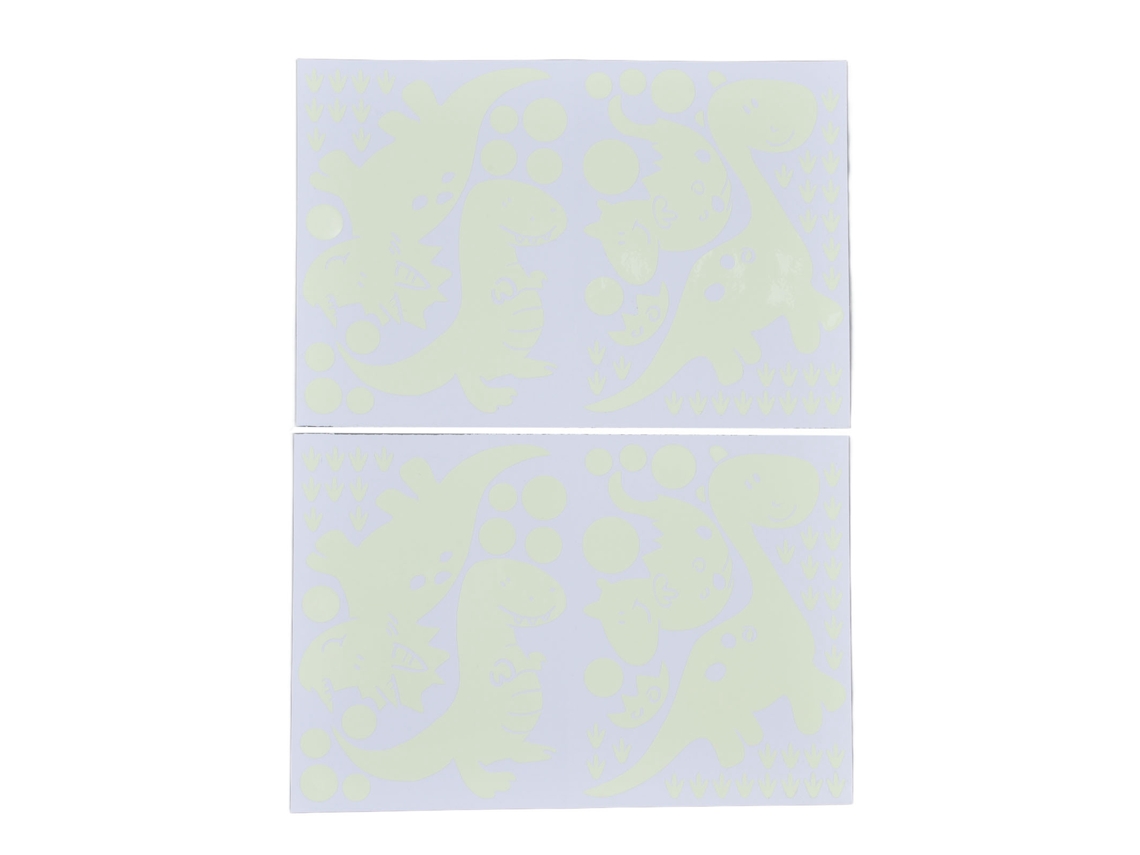 Adesivo de Parede Luminoso Dinossauro Diy, Glowing, Noturno, Quarto Infantil, Verde | S/MARCA