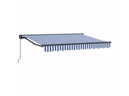 Conjunto 1 Toldo Retrátil Vidaxl Antracite Alumínio (3,5 X 2 M)
