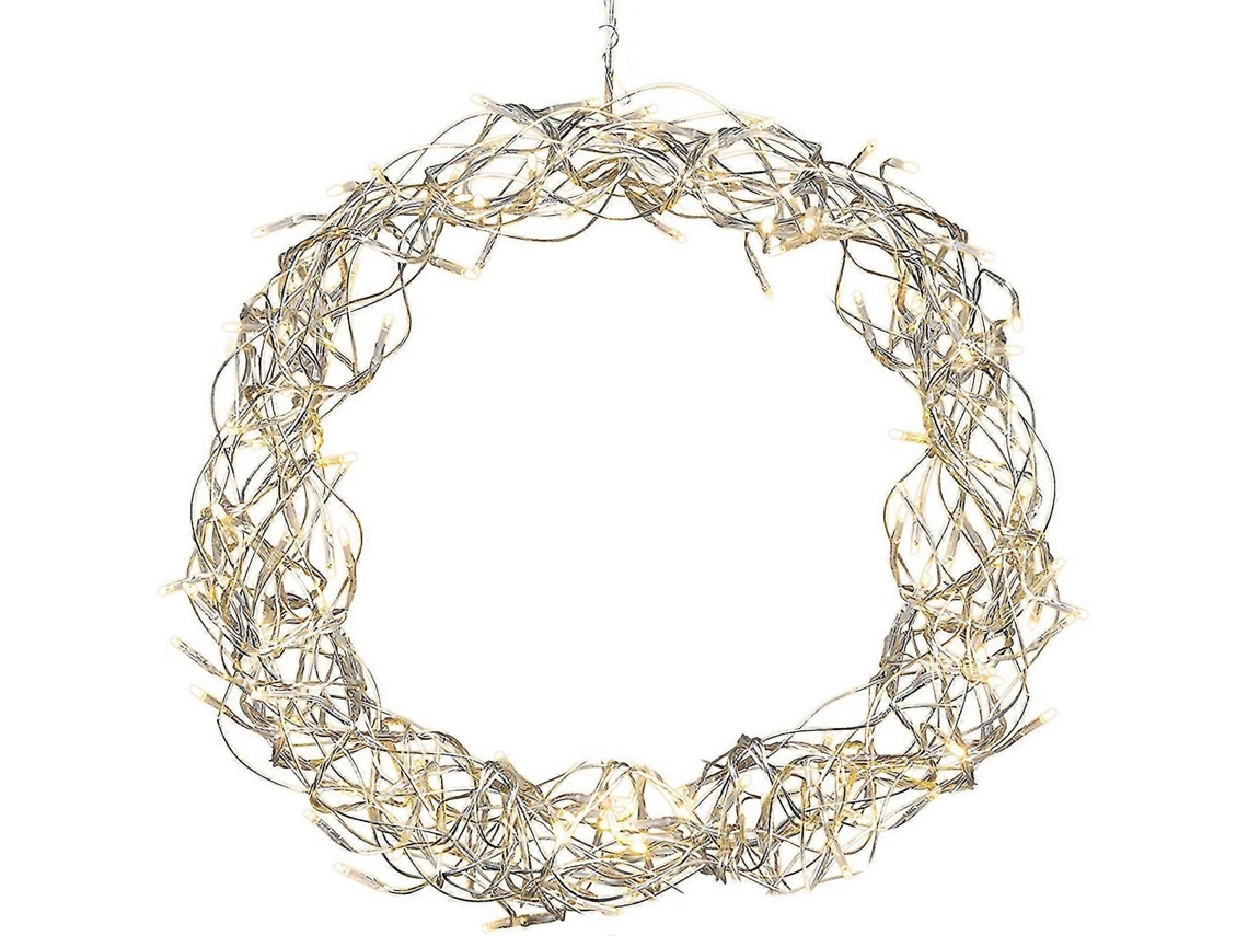 Guirlanda De Natal Luminosa De Metal Com Led, Alimentada Por Bateria. Hengjian