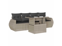 Garden Sofa Set, Garden Sofa Sets Vidaxl Cinzeto Rattan / Vime (n/a)