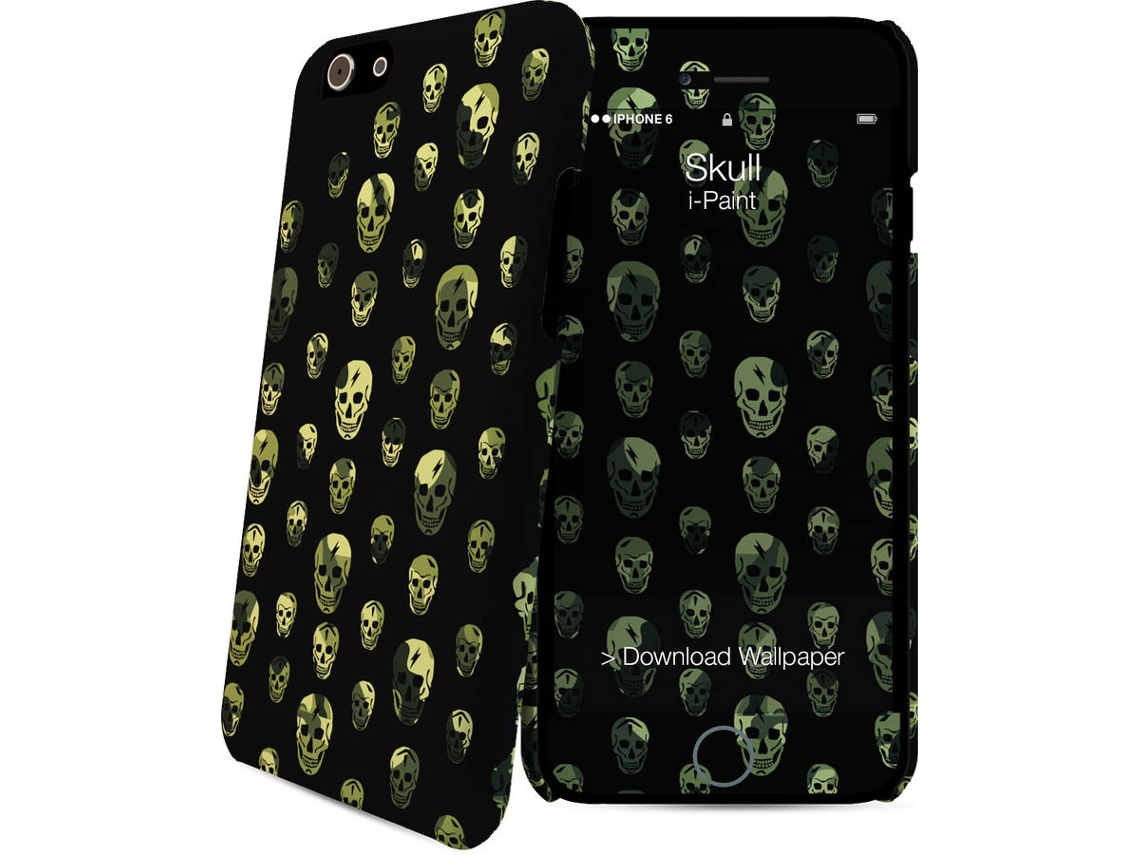 Capa I-PAINT Skulls iPhone 5, 5s, SE (Multicoreses)