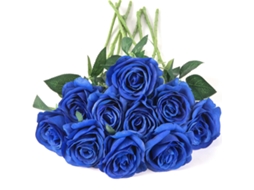 MEOIRUERY Rosas Artificiais, Flores De Seda Elegantes, Pétalas Realistas, Hastes Flexíveis, Folhas Realistas, Arranjo Floral Falso Duradouro Para Centro De Mesa