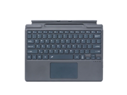 Lurelia Teclado Bluetooth Para Microsoft Surface Pro11 Com Touchpad Com Retroiluminação Colorida, Layout Pt, Cinza