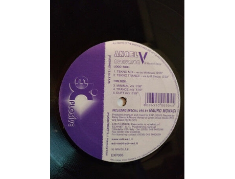 Vinil Activator, Angel V Explosive Records