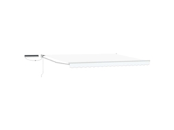 Conjunto 1 Toldo Elétrico Vidaxl Branco Poliéster (5 X 3 M)