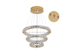 Candelabro, Design Elegante Em Cristal, Iluminaã§ã£o Led Eficiente Em Energia, Ouro D40xd30xd20cm, Controle Remoto Oem