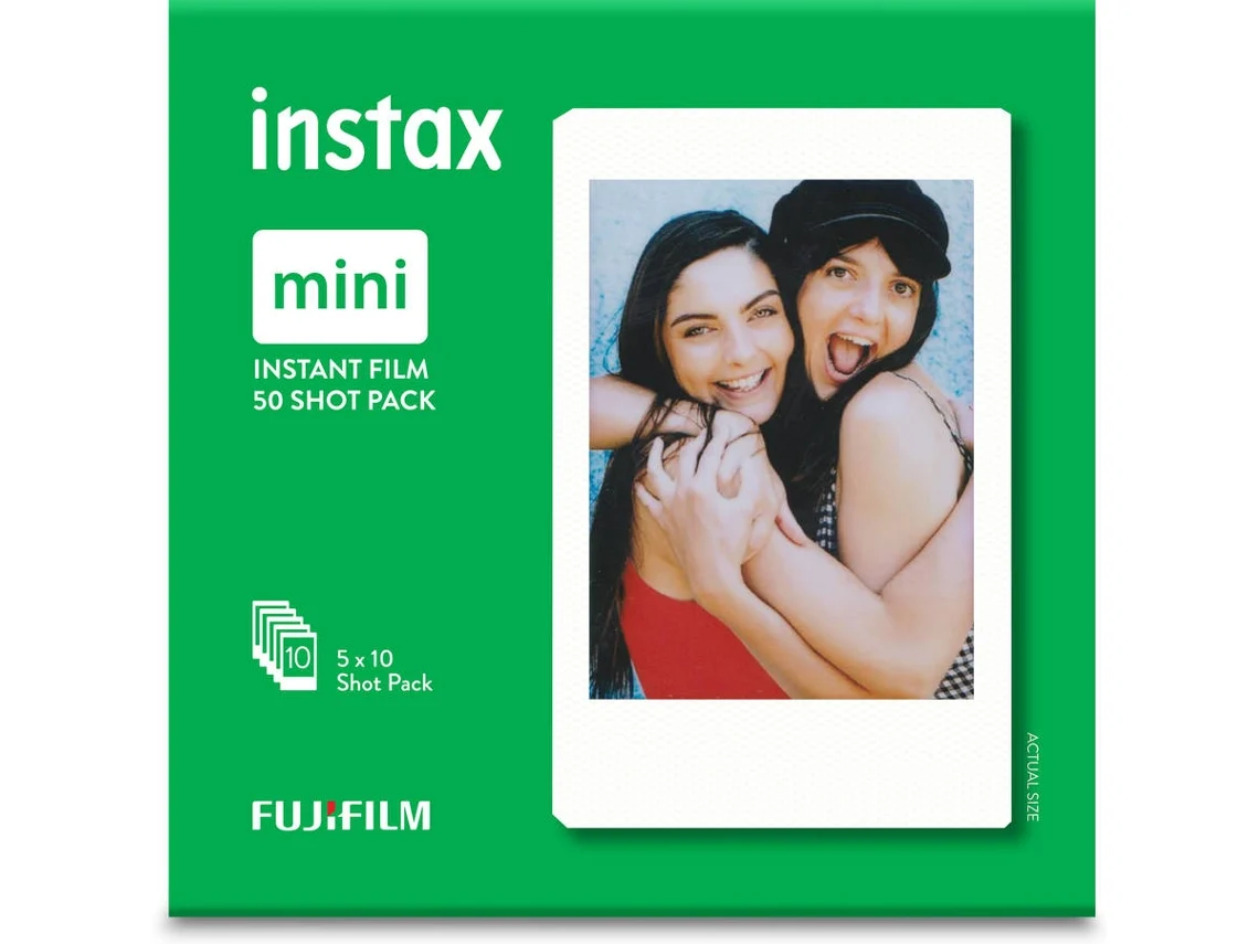 Recarga FUJIFILM Instax Mini Glossy 5x10 (50 Fotos)