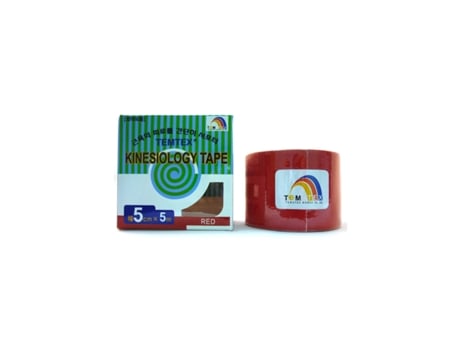 Fita Kinesiológica 5×5 Vermelha 1 Un. Temtex
