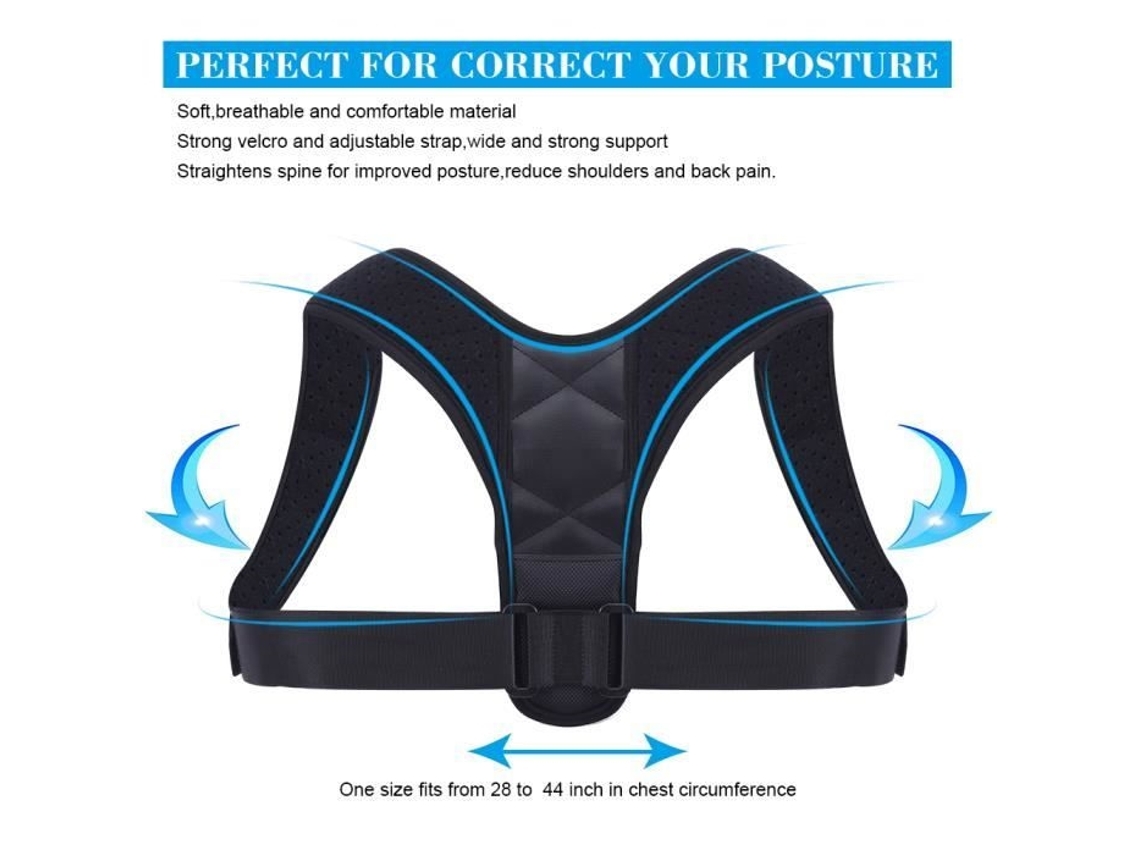 Corretor Postural Ajustável Abi Com Suporte Lombar