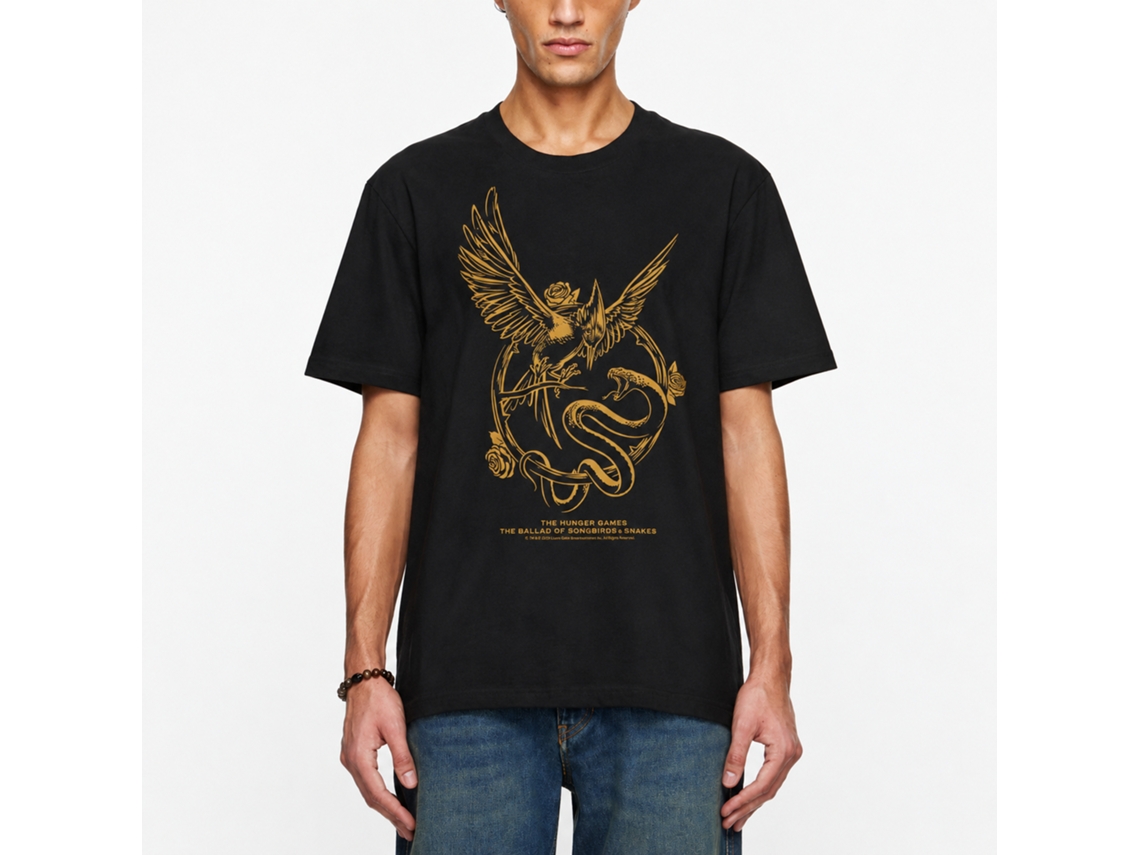Rockinstone Hunger Games Movie Boss Fight Simple Black Adult T-shirt Size:s