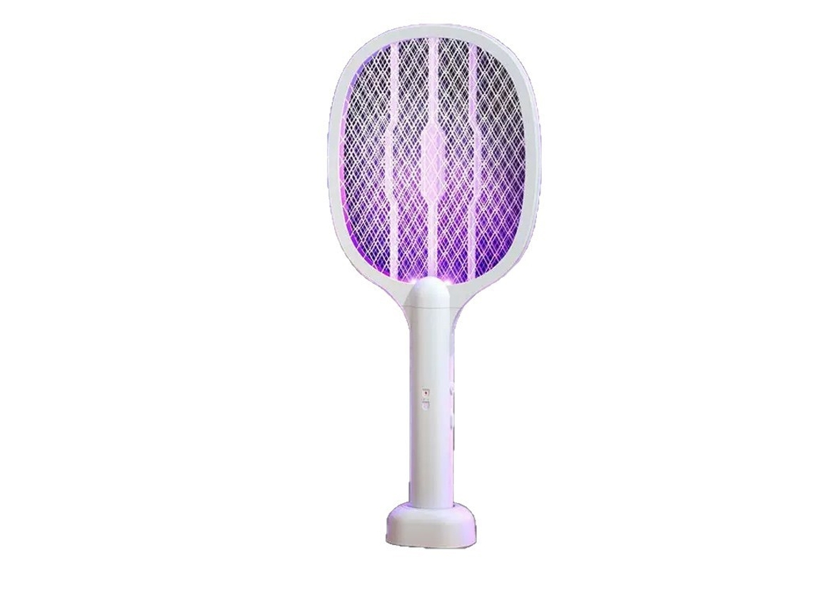 Mata-mosquitos elétrico com base, 2 em 1, ferramenta de controle de mosquitos para quarto e sala de estar.