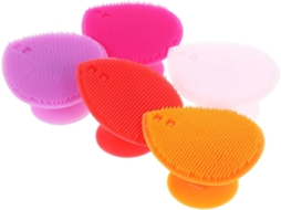 Conjunto Ciieeo Com 5 Escovas De Banho Multifuncionais Silicone Em Formato Coração, Dupla Face, Para Lavar E Massagear O