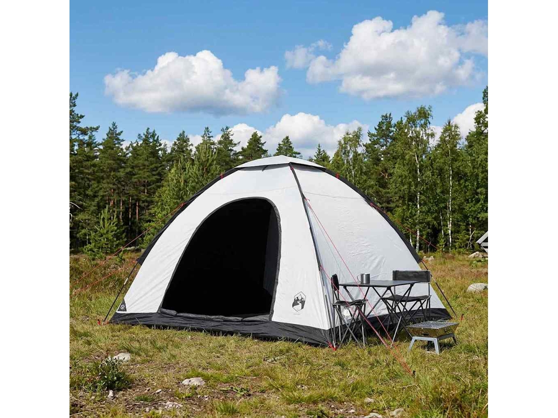 Vidaxl Barraca De Camping 4 Pessoa Branco Blackout