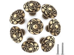 Conjunto de 8 Puxadores Bronze Antigo BRILVIBERA