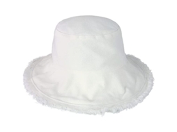 Chapéu de Pescador com Aba Larga Branco S/MARCA