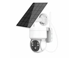 Câmara De Vigilância Exlirior Alimentada A Energia Solar Com Delição Humana E Funções De Monitorização Sem Fios.