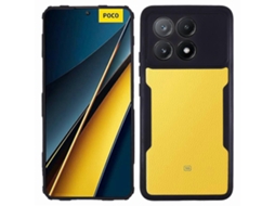 Compre Capa De Acrílico Tpu Transparente Com Película Pet Preta Para Xiaomi Poco X6 Pro 5g / Redmi K70 5g / K70e 5g