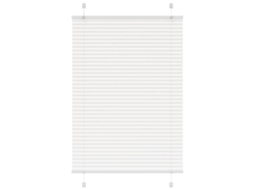 Vidaxl Branco Plissada Cega 100x150cm Largura Tecido 99,4 Cm Poliéster