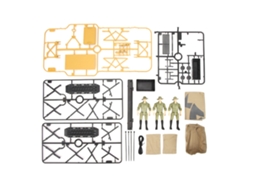 Set De Campamento De Simulación 1:12 Para Niños Com Tenda Canopy Figuras Mesa Cadeira Churrasqueira Carrinho Cesta Modelo De Brinquedo