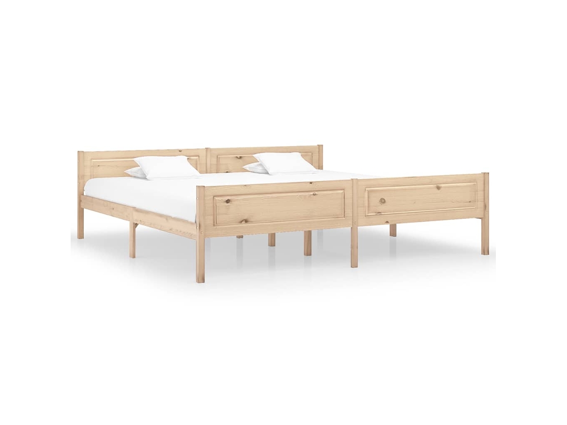 Vidaxl Estrutura De Cama 200x200 Cm Madeira De Pinho Maciça