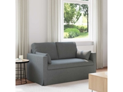 Vidaxl Sofá Cinza Escuro 139 X 78 X 80 Cm Tecido