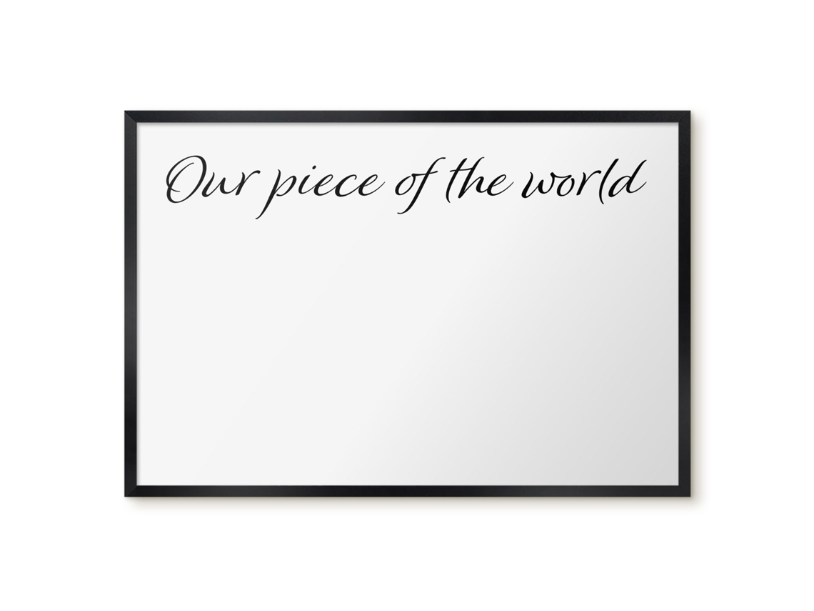 Magnetic Board For Wall Our Piece Of The World For The Bedroom Espelharte (60x40 Cm)