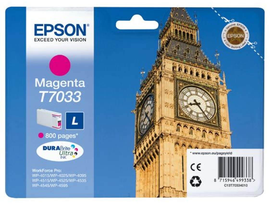 Tinteiro EPSON C13T70334010 Magenta