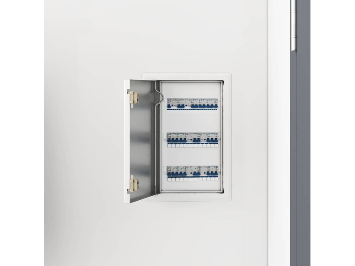 Vidaxl Painel De Acesso Branco 33 X 23 X 3 Cm Aço