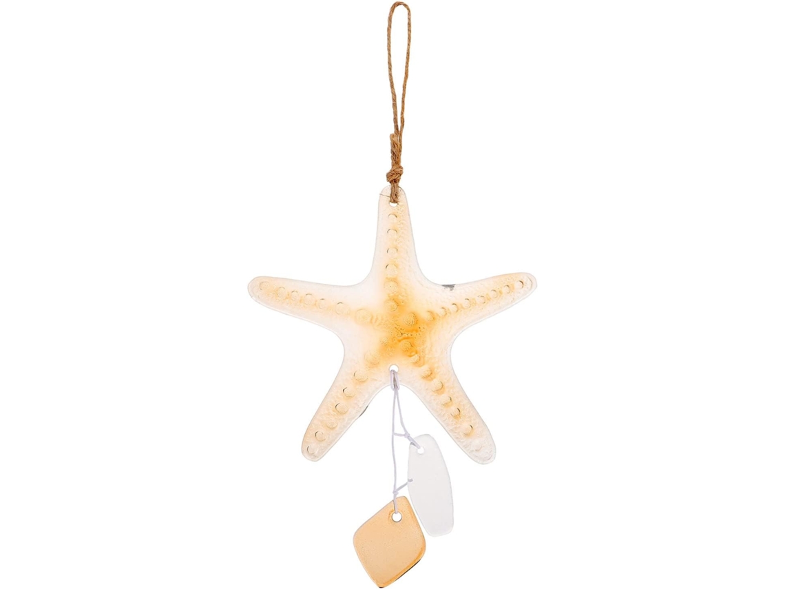 2 Peças de Sinos Vento, Sinos de Vento Vidro do Mar, Sinos de Vento Náuticos em Forma Estrela, Do, Mar BRILVIBERA