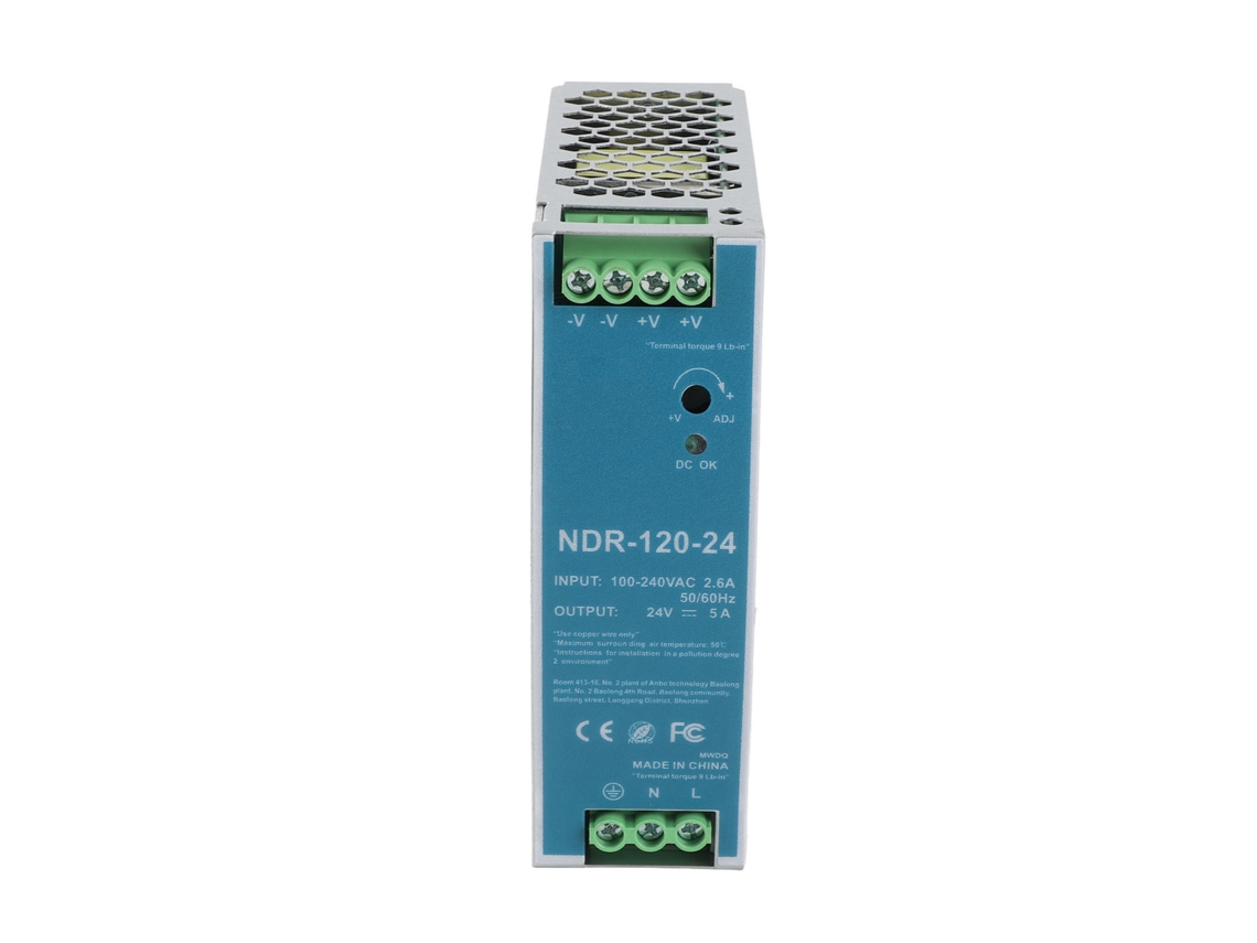 Laxiscreed Fonte De Alimentação Industrial 5a 120w Para Trilhos Elétricos De Alta Performance