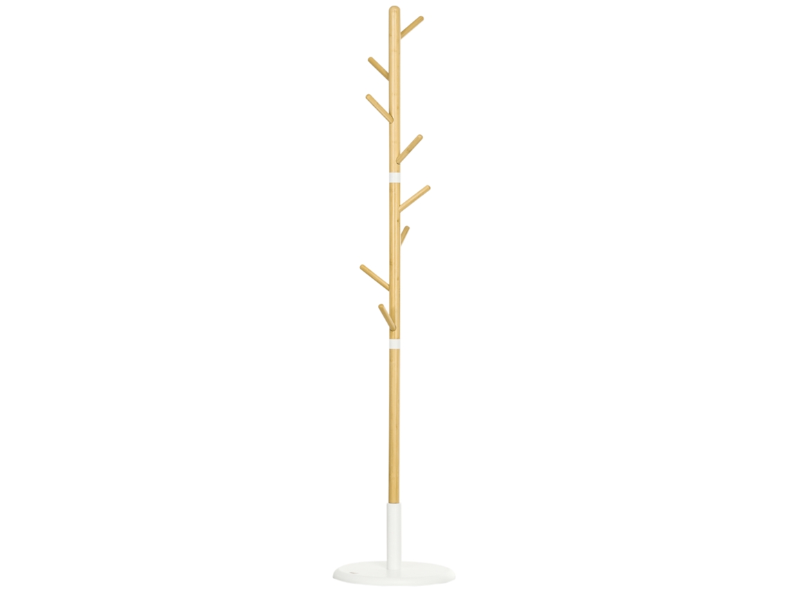 Cabide Natural Com 8 Ganchos Entrada Ø37,8x175,6cm