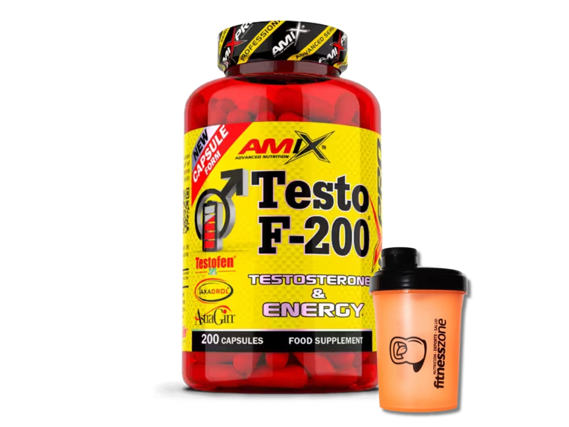 Testo F-200 200 Caps - Neutro SHAKER Fitnesszone GRÁTIS!