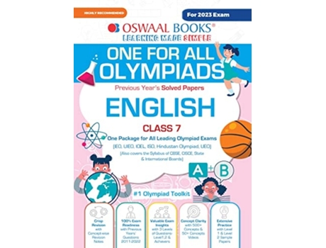 Livro Oswaal One For All Olympiad Previous Years Solved Papers, Class-7 English Book de Oswaal Editorial Board (Inglês)