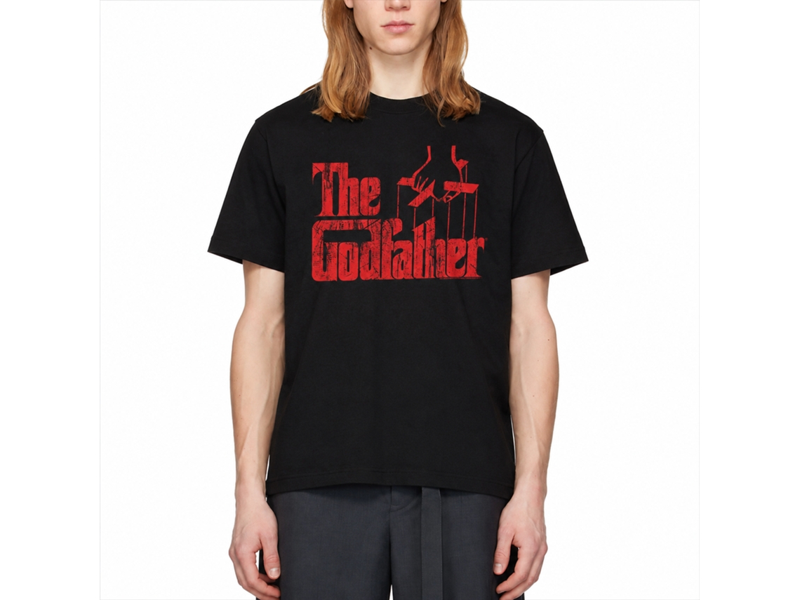 Rockinstone Godfather Logo Red Black Adult T-shirt Size:xl