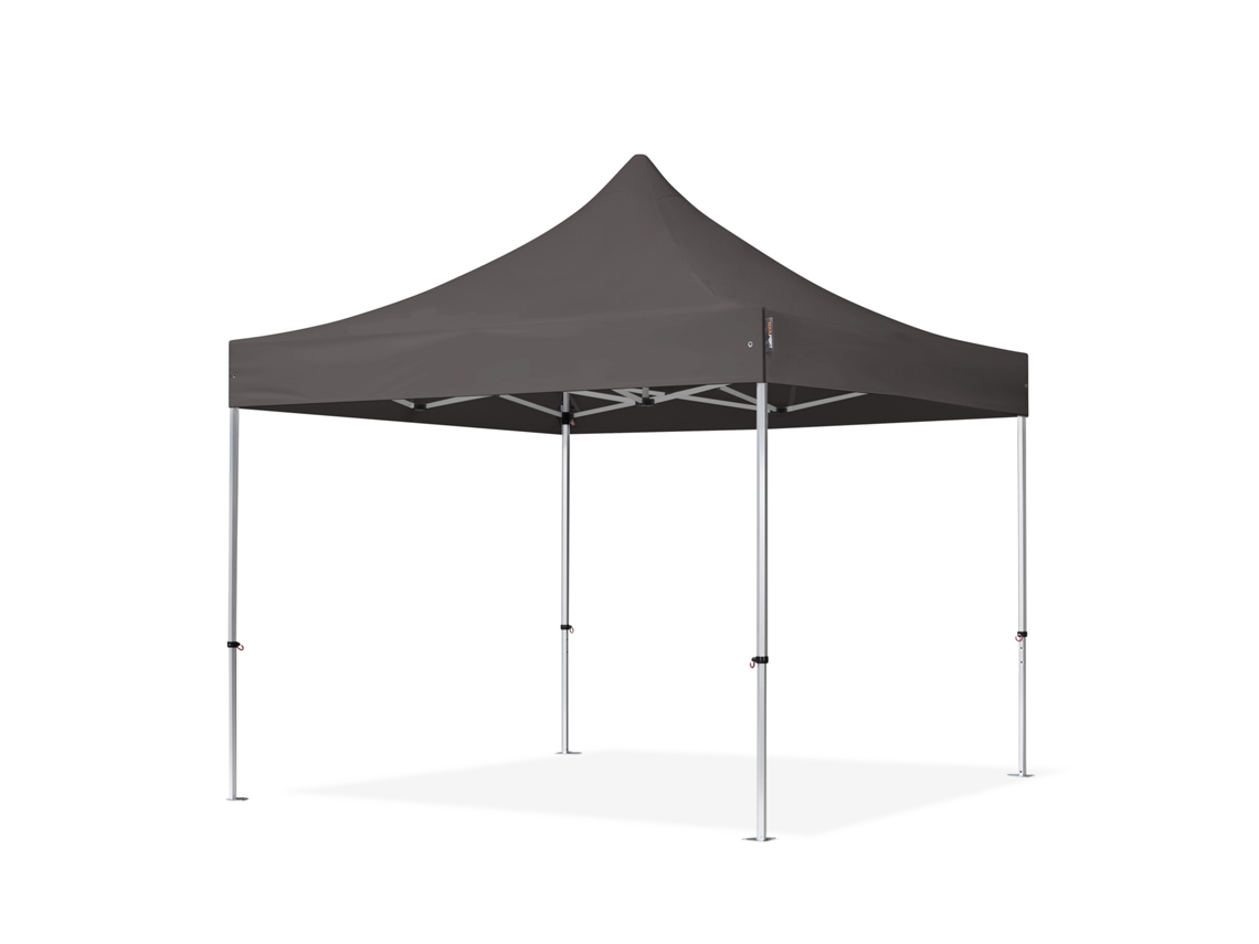 Tenda Dobrável 3x3m, Alumínio Profissional 40mm, Cinza Escuro