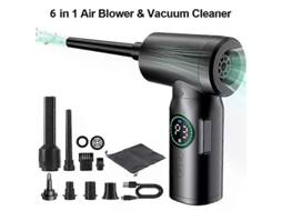 Aspirador De Pó Automotivo 6 Em 1, Aspirador De Pó Sem Fio, 100.000 Rpm, Bomba De Vácuo Portátil Para Casa, Sem Fio, Sucção Forte Aquaforge