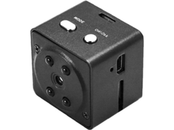 Câmera de segurança sem fio Bestvite Mini HD 1080P com Wi-Fi e visão noturna (preta)
