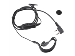 Fone De Ouvido Com Microfone E Ptt Duplo Para Rádio Bidirecional Baofeng Uv 82 Uv 82 Uv82l Uv 89 Brilvibera