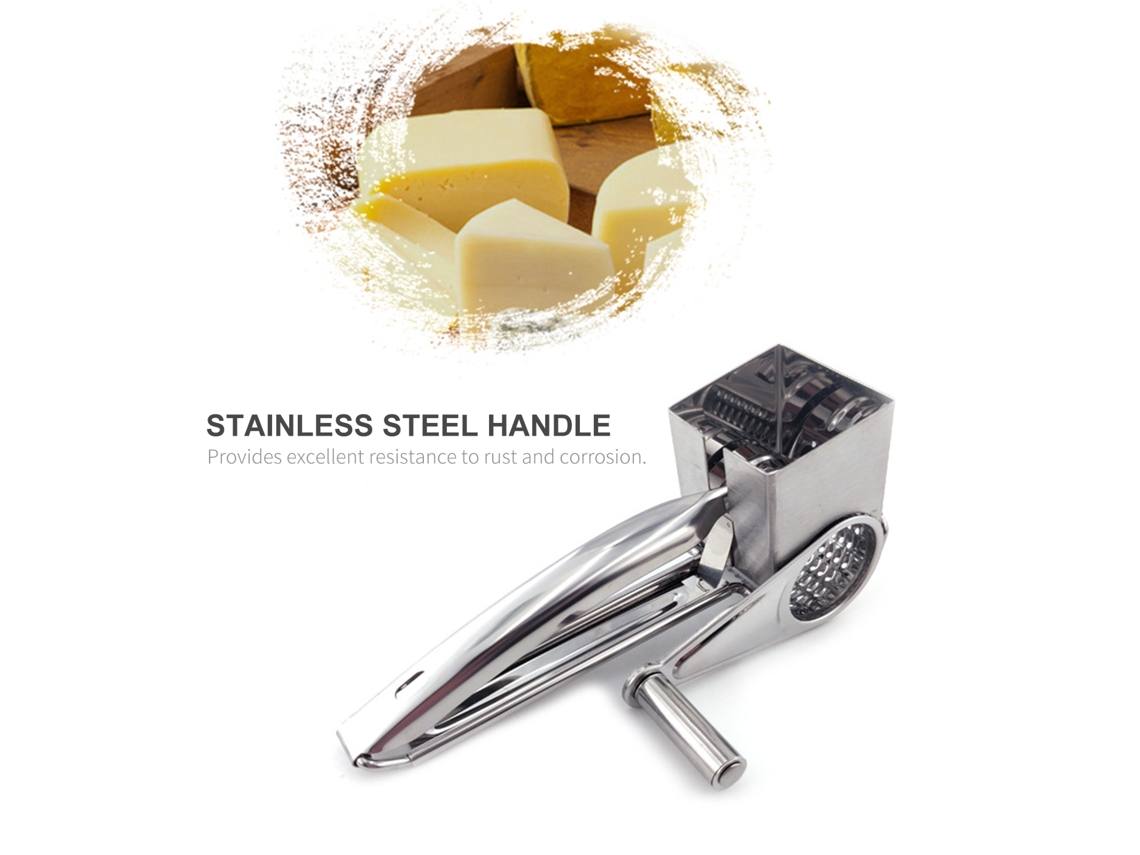 Ralador Rotativo S/MARCA manual de queijo aço inoxidável para chocolate nozes