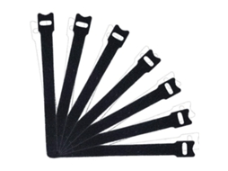 100 Tiras De Velcro Pretas
