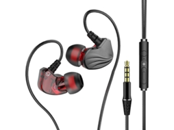 Fones De Ouvido Ear Com Para Graves E Fio 3,5 Mm Design Cinza Jogos