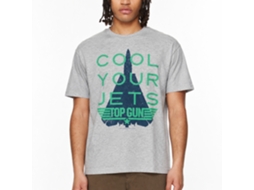 Rockinstone Top Gun Movie Cool Heather Gray Adult T-shirt Size:xxl