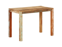 Vidaxl Mesa De Jantar 110x55x76 Cm Madeira Recuperada Maciça